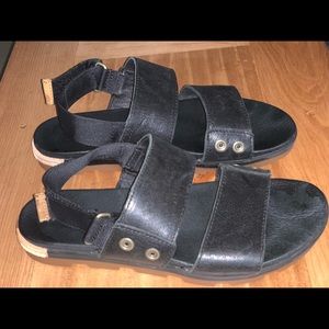 Women’s black SOREL sandals